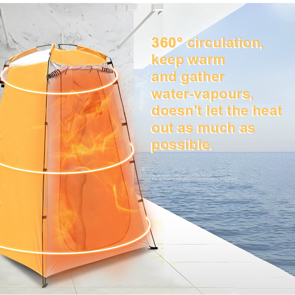 Outdoor Camping Tent Portable Shower Bath Tents Changing Fitting Room Rainproof Shelter Beach Mountain Toilet