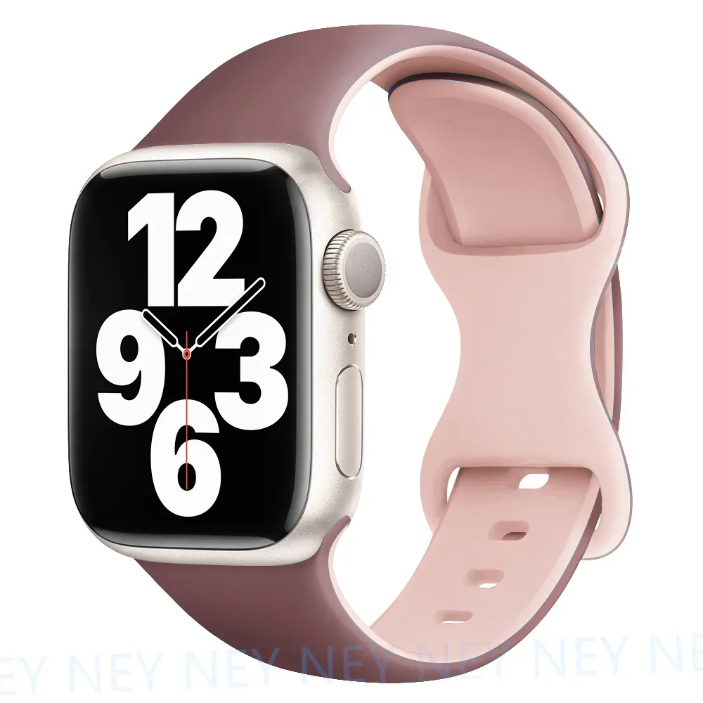 Silikonarmband för apple watch-band 44mm , 40mm ultra , 2 49mm 41mm, 45mm sportarmband, iwatch-serien 10 , 9 8/7 6 se, 5 , 4 42mm 46mm