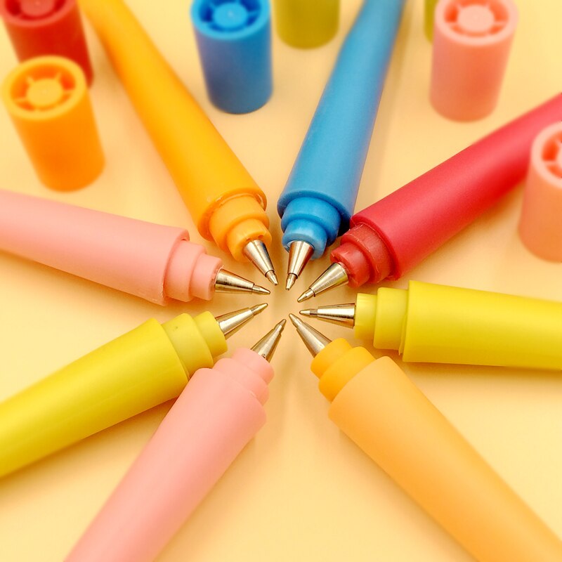 10 pcs/lot stationery Hand shape bending Ballpoint pen Cute cartoon finger pen Office stationery for Shop School