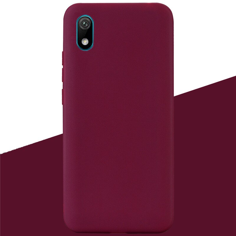 For Huawei y5 Case Silicone TPU back Cover Soft Phone Case For Huawei Y5 Coque Shell Y 5 5.71 inch Shell Fundas: 10 Wine Red