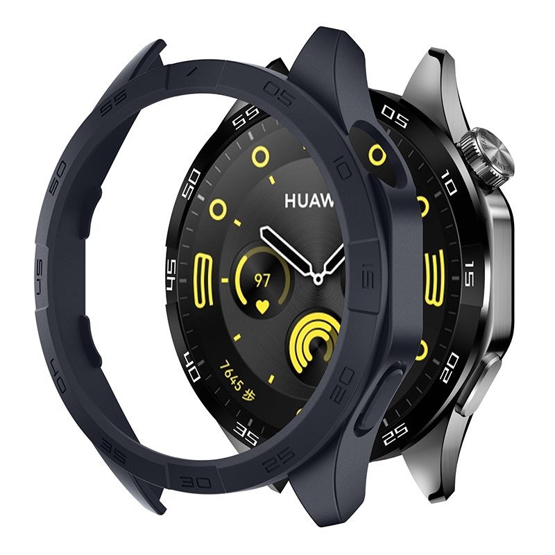 hoesje voor Huawei Watch GT 4 46 mm beschermhoes PC harde bumper voor heren dames GT4 accessoires (geen schermbeschermerglas): 橄榄绿