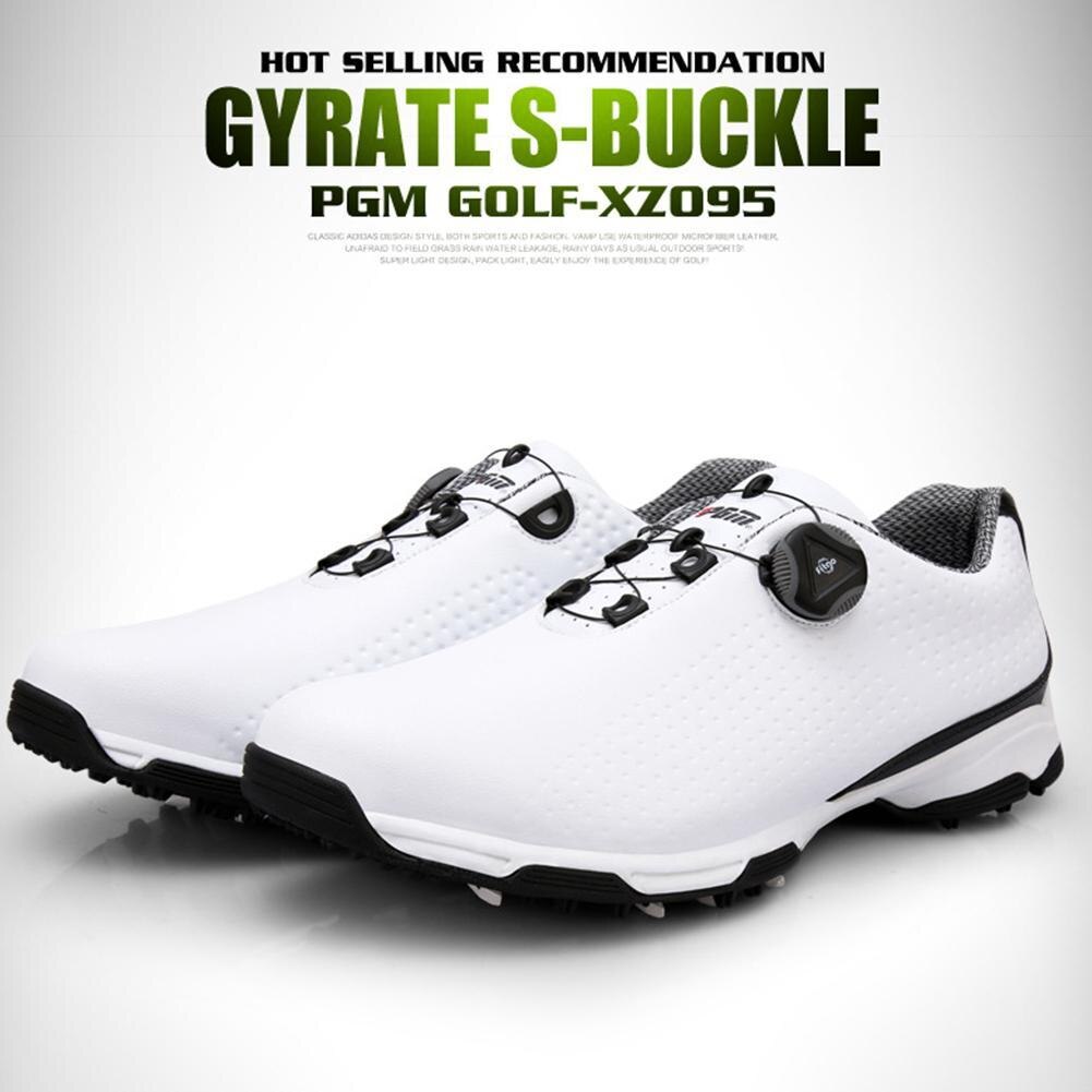 Pgm Golf Herenschoenen Ademende En Waterdichte Schoenen Met Spanschroef Geschikt Zijn Voor Golfers Z0K5