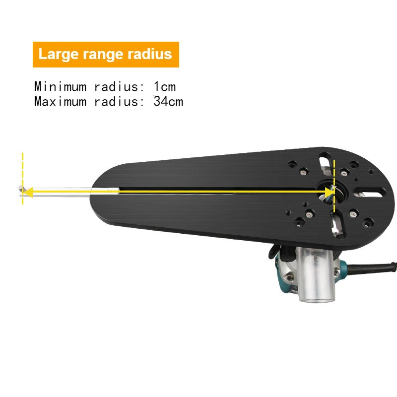 Universal- Kreis Schneiden Jig Werkzeug für Holz Router Fräsen Router/Trimmer Elektrische Hand Kreis Mutter für Tischler
