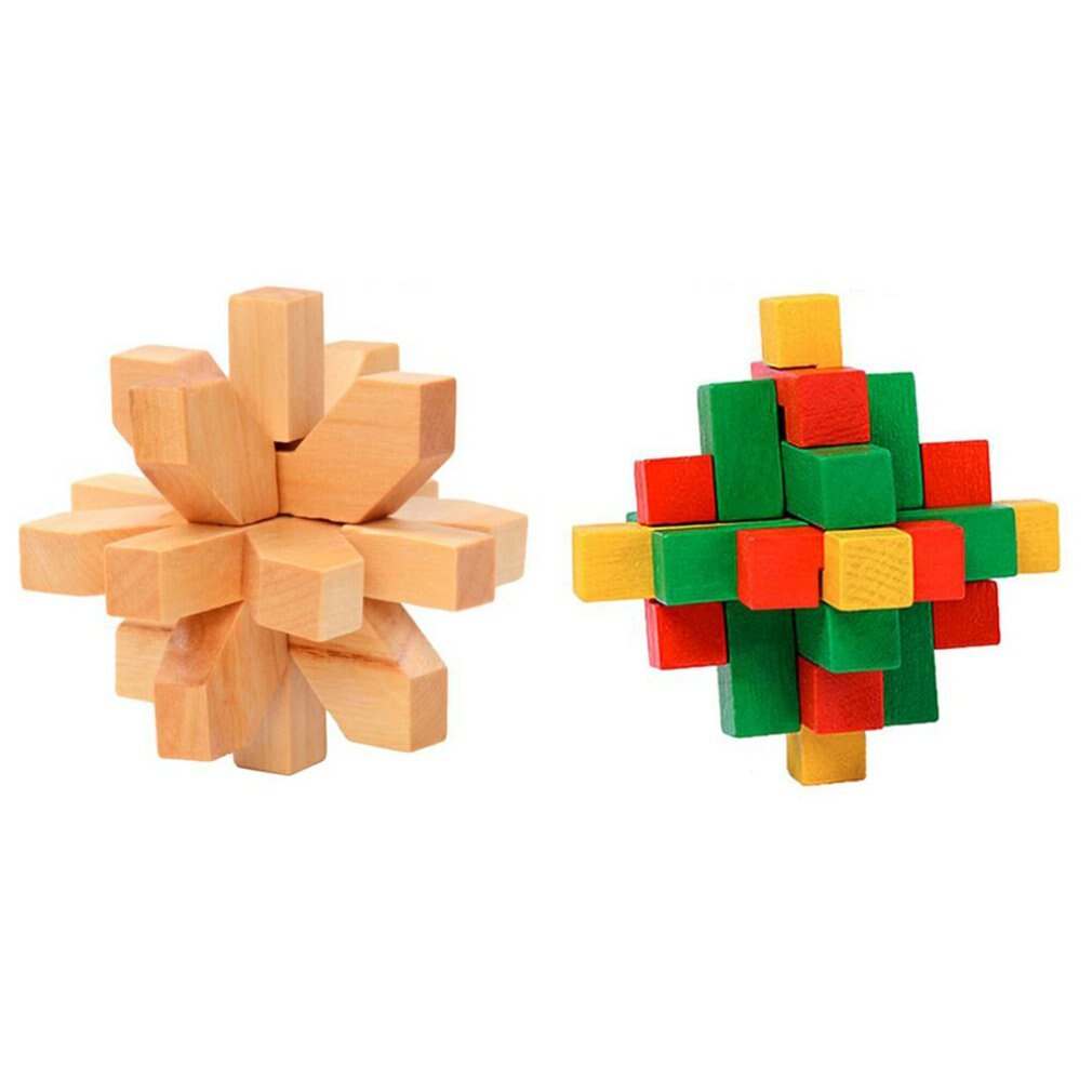 Chinese Ancient Lock Children's Puzzle Solving Manual Brain Toys Early Education Brain Development Toys
