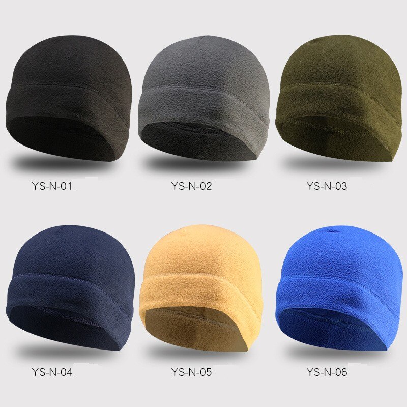 Winter Polar Fleece Hat Thermal Warm Cap Running Sports Soft Stretch Hats Fishing Snowboard Hiking Cycling Skiing Comfortable