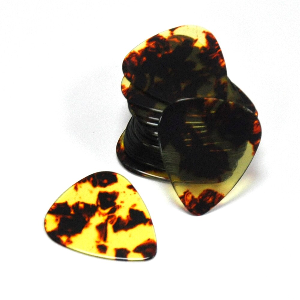 Púas de guitarra de celuloide de tortuga, 500mm/0,71mm/0,96mm, , 1,5 unidades