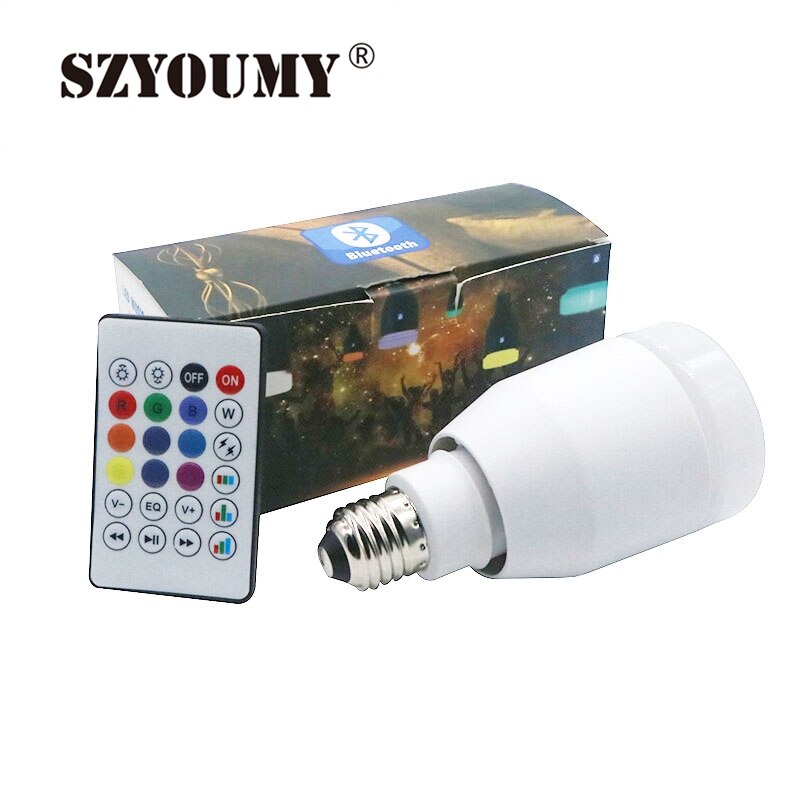 SZYOUMY LED Smart light Met Afstandsbediening Lamp Led Speaker Draadloze Bluetooth Led Muziek Lamp Spelen RGBW Licht Lamp