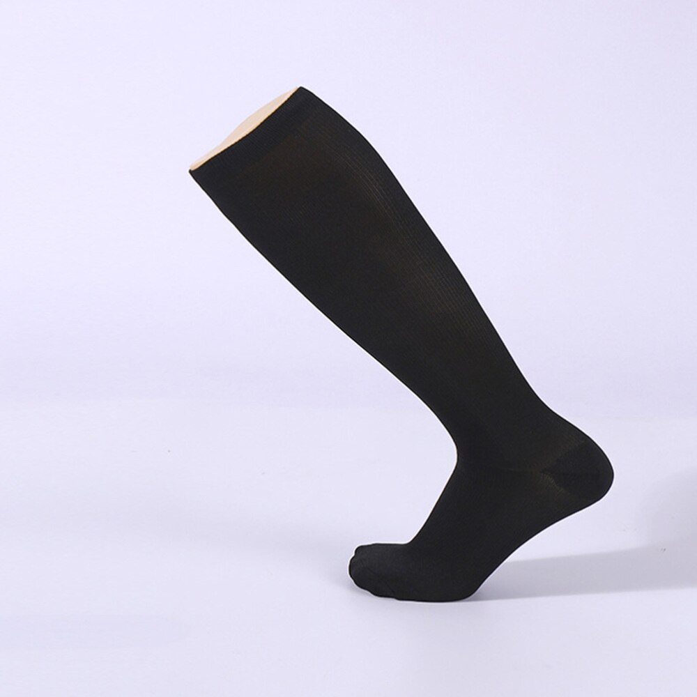 Calcetines deportivos universales para hombre y mujer, calcetín elástico largo, transpirable, tallas M, negro, 3 pares