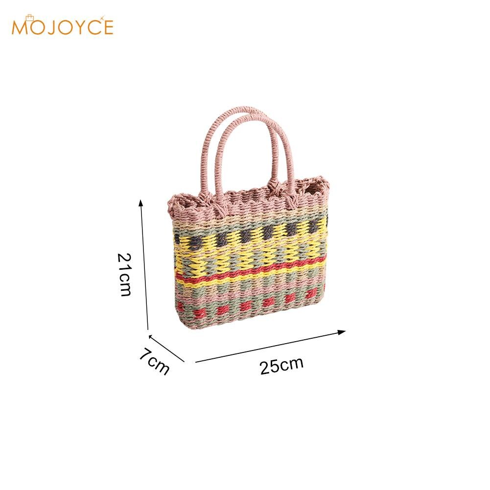 Dames handtassen van stro, zomer strandmand, schoudertas, crossbody, handgreep, strandtas