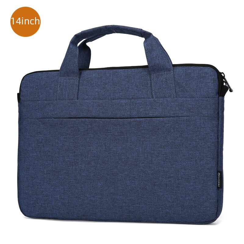 Kissyenia Slim Laptop Briefcase for Macbook Air Pro A4 Paper Travel Handbag Men Business Portable Portfolio Bags KS1011: Blue 14inch