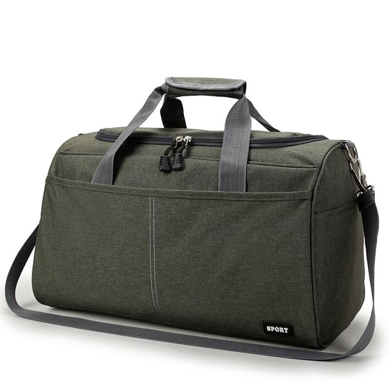 Bolso de viaje multifuncional para hombre y mujer, bolsa de viaje de gran capacidad, Oxford, para fin de semana: Green L