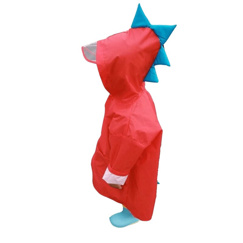 Peuter Baby Jongen Meisje Regenjas Voor Kinderen Dinosaurus Regen Jas Cartoon Waterdicht Hooded Cover Regenkleding Lbv: red / 6