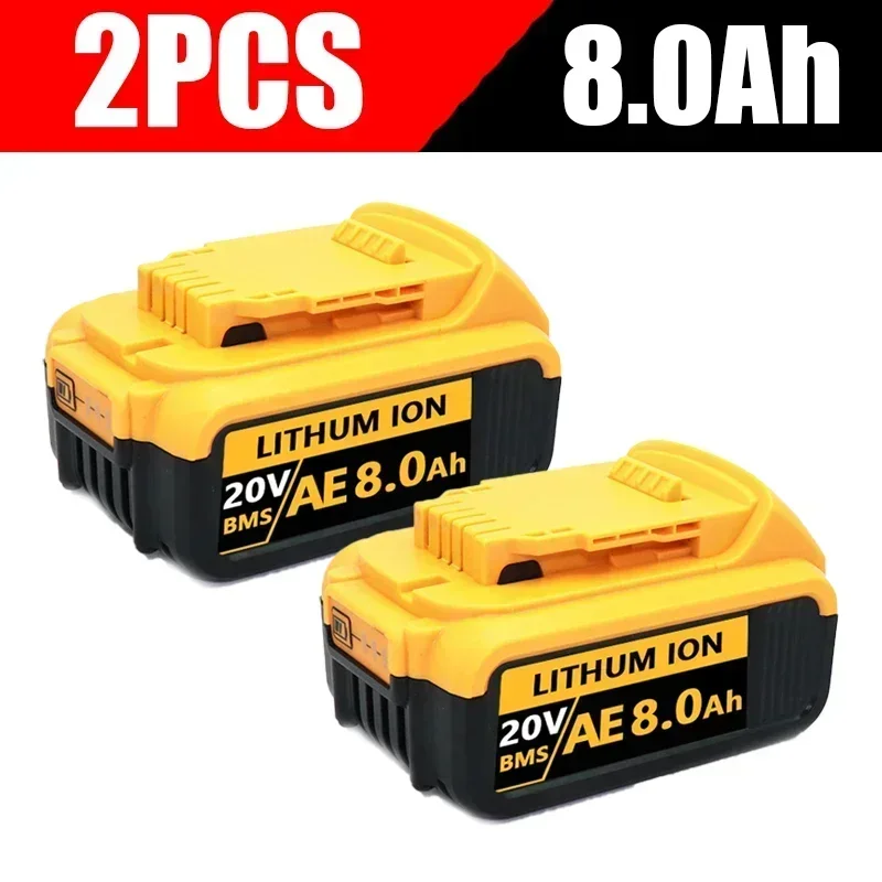 DCB200 20V Battery Compatible with dewalt power Tools 18V 12Ah rechargeable electric tool Lithium batteries 20V 18Volt 18v 12Ah: Pink