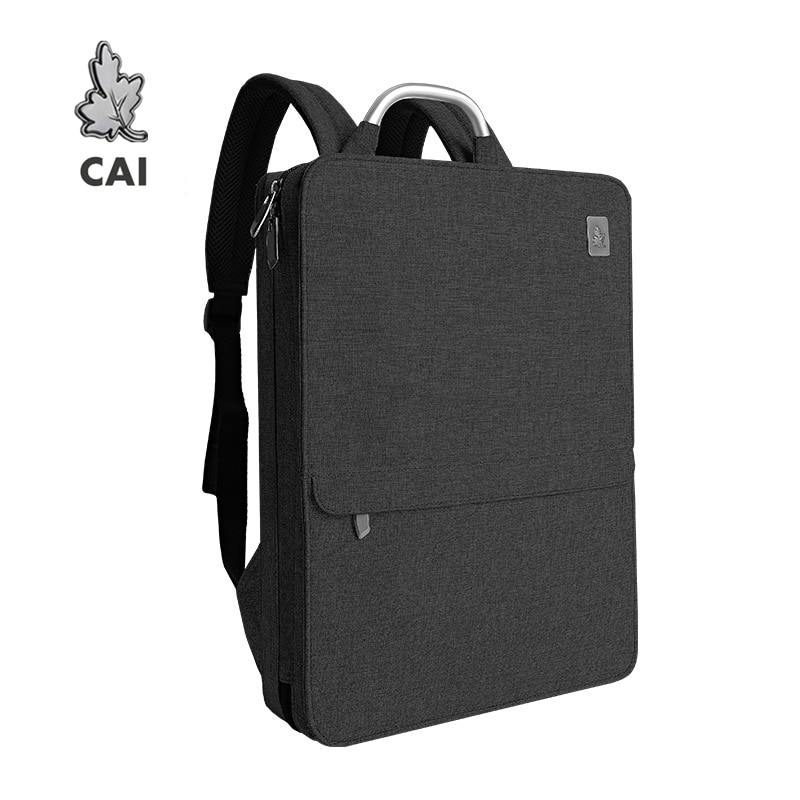 CAI Impermeabile 14 da 15.6 pollici Del Computer Portatile Zaino Uomini/Donne di lusso Sottile Sacchetto di Scuola zaino Da Viaggio di Affari di Stile di Modo bookbag