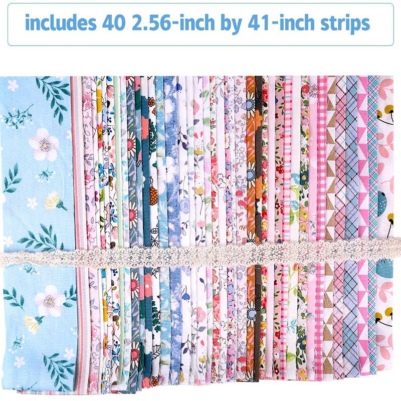 /Scrapbook 40 Uds Jelly Roll tela... enrolladas acolchado de tejido de algodón tiras de artesanía de Patchwork algodón acolchado tela