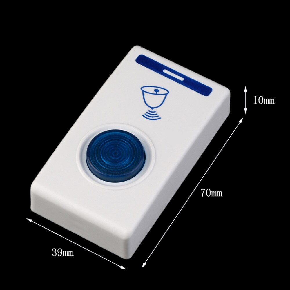 Timbre de puerta Digital inalámbrico con luz intermitente para el hogar timbre de puerta con luz LED de 38 botones para música, habitación y oficina, 2 receptores digitales disponibles