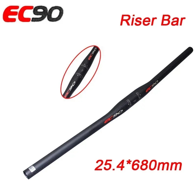 EC90 Full Carbon MTB Lenker 25,4mm 31,8mm Fahrrad Lenker Carbon Faser Fahrrad Griff Bar 660/680/700/720/740/760mm Riser Bar: Licht Gelb
