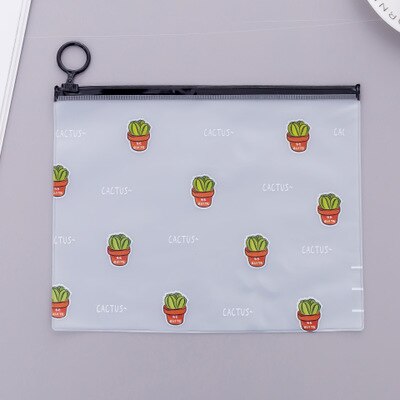 Beibaobao Cactus frais Transparent gommage sac cosmétique voyage étui de maquillage dames maquillage organisateur pochette de rangement toilette femmes: more cactus