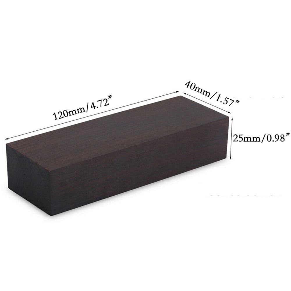 Afrikansk ebenholts knivhandtag material träämnen gitarrdelar 120*40*25mm