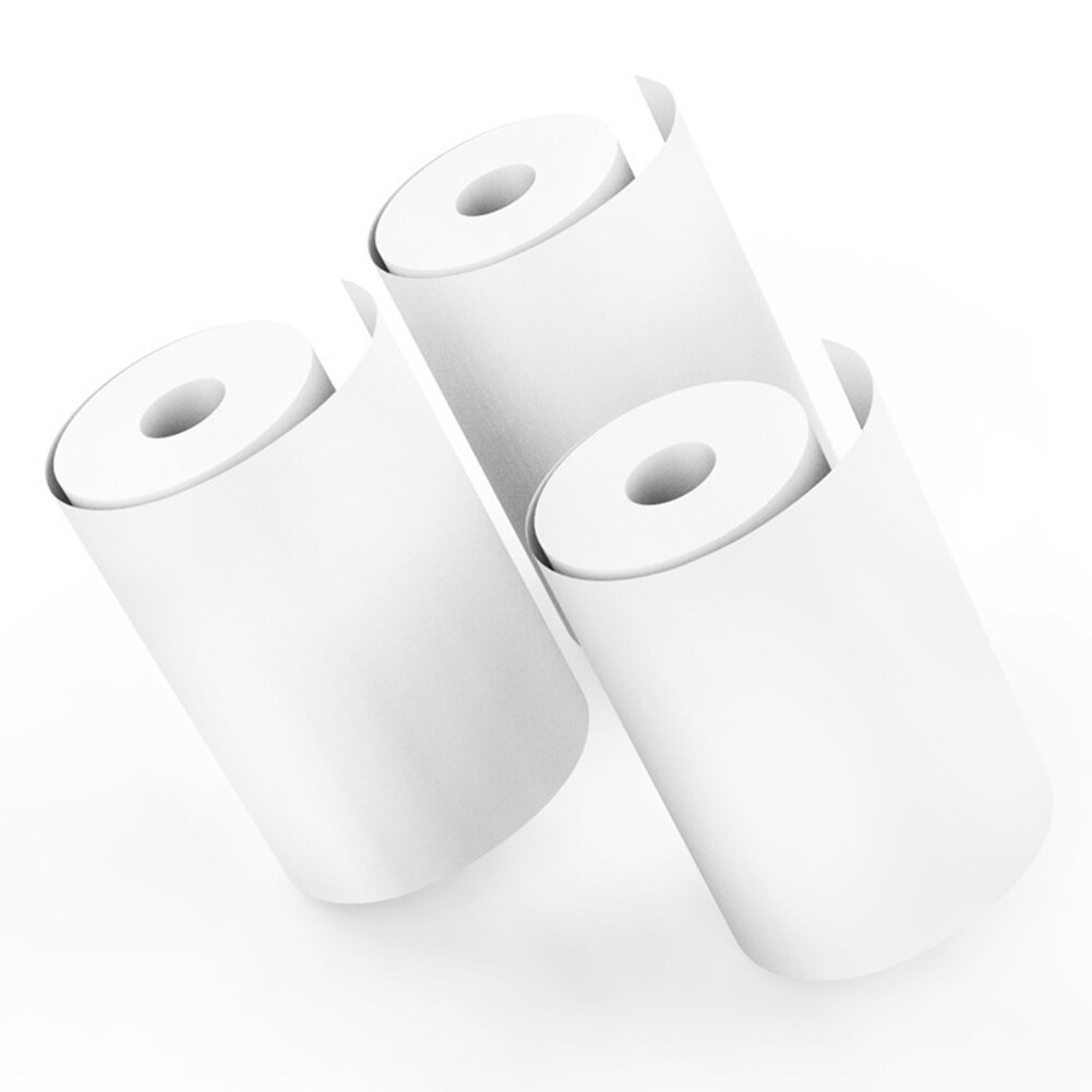 10 rollen Instant Druck Holz Zellstoff Glatt Professionelle Tragbare Kinder Kamera Weiß Zubehör Transfer Universal Thermische Papier