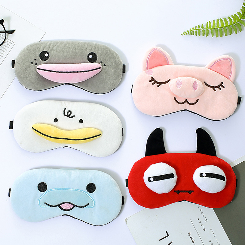 Plush Cute Sleep Mask Dream Eye Bandage Sort Pig Blindfold Band Aid Cove To Slee