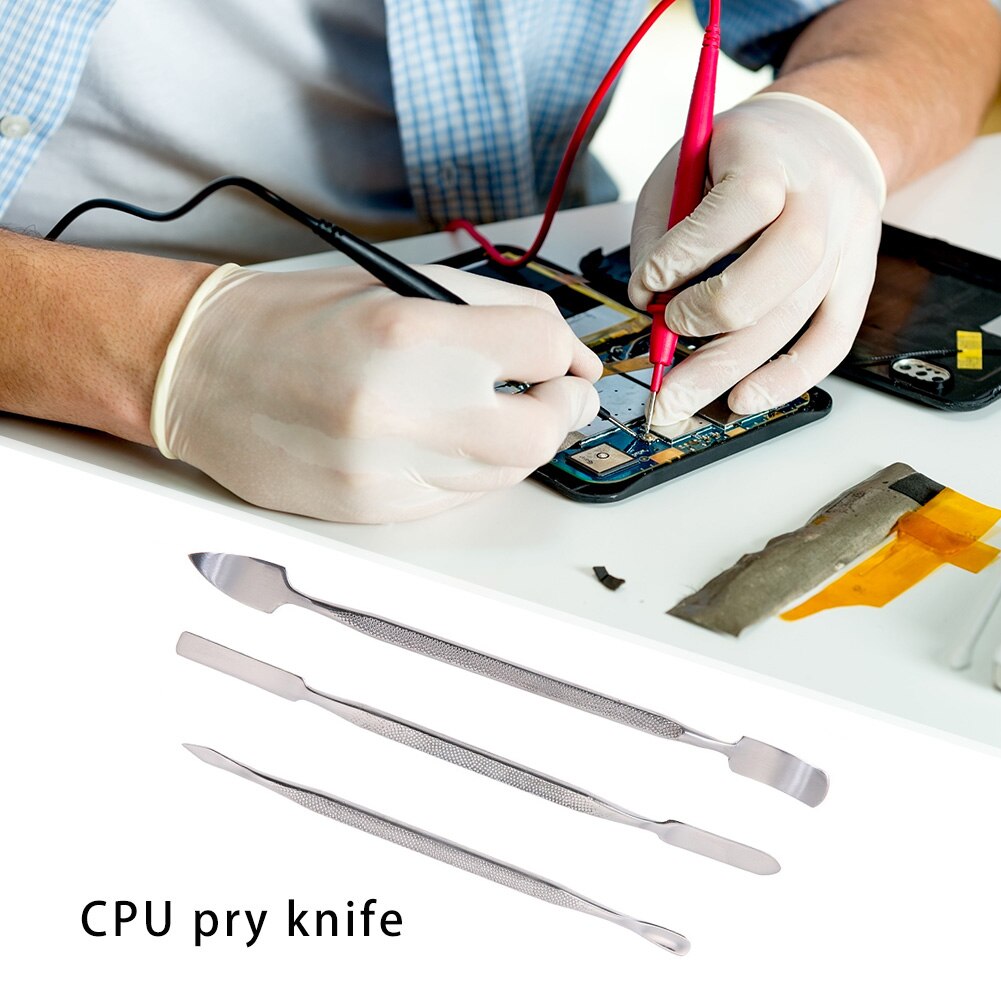3pcs Universal Phone Repair Tools Kit Disassembly Blades Remover Crowbar Pry Opening Hand Tools for Repairing Mobile Cell Phones