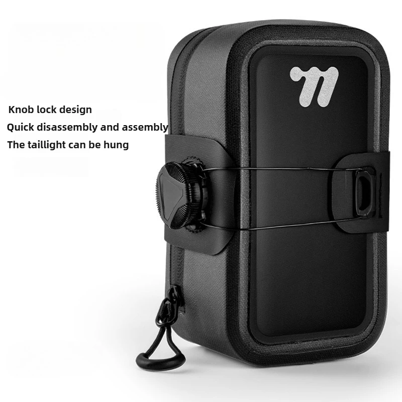 Mini Bicycle Saddle Bag Lightweight Small 0.5L Bike Bag Portable Multi Function Hand Bags Cycling Bag Bike Access: WHITE