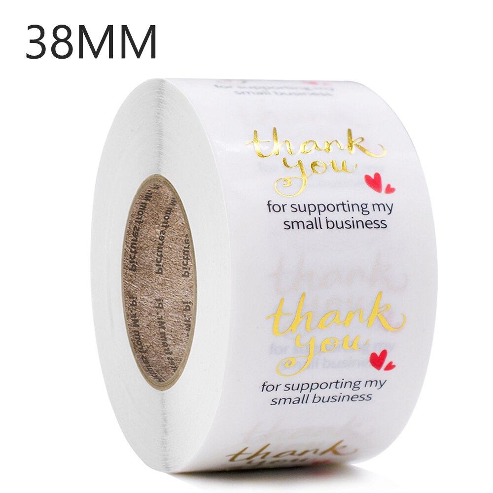 Envelope Stickers Stickers For Adults LOYL 1 Roll/500pcs Thank You Stickers Self Adhesive Round Paper Label Sticker Paper Custom Label Rolls