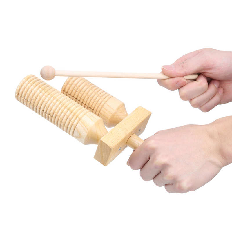 Orff Instrument Wooden Wooden Sound Tube Rod Percussion Exercise Rhythm Musical Instruments Kindergarten Toy Rattle Shaker