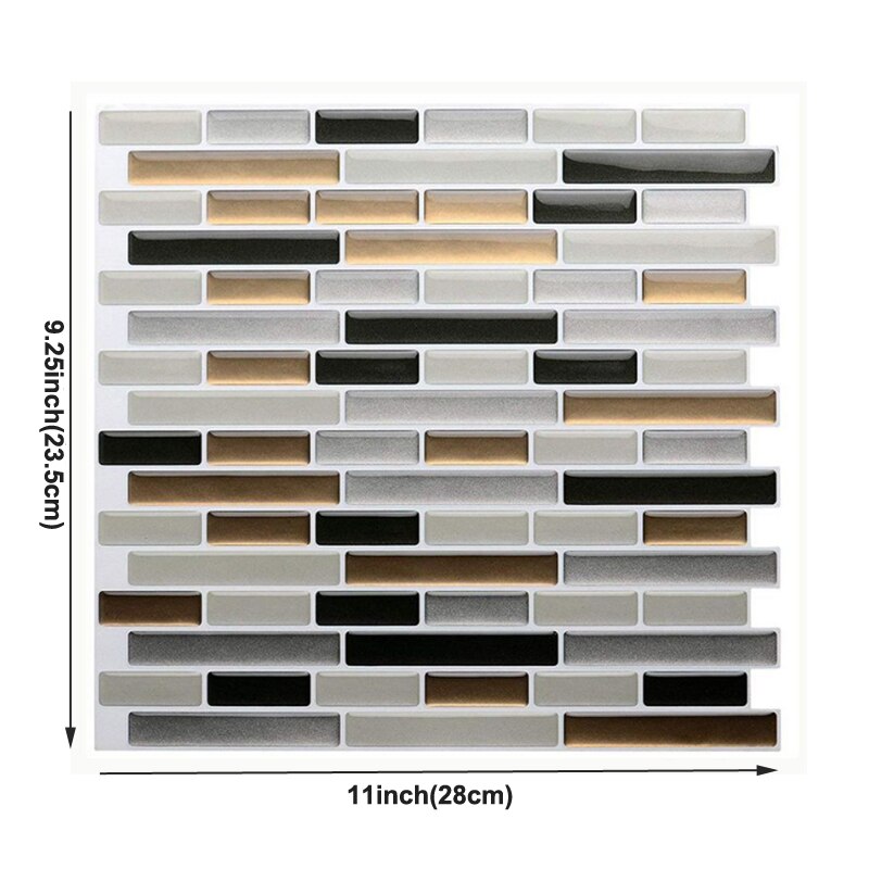 large self-adhesive tile sticker backsplash 3D wallpaper DIY kitchen bathroom decorative white waterproof wall tiles: TL02E