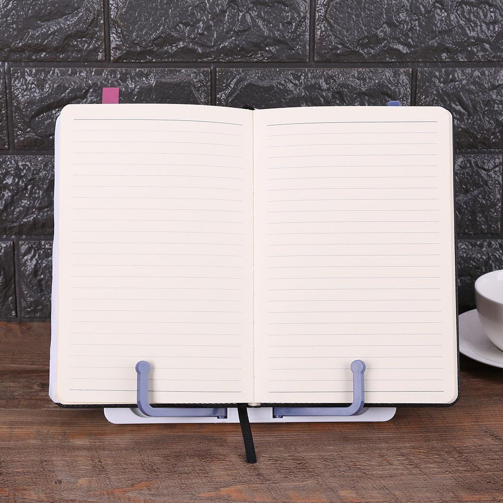 Bærbar bokstativ lesebøker musikk score stativ tablett oppskrift hylle sammenleggbar kokebokholder arrangør 210 x 160 mm