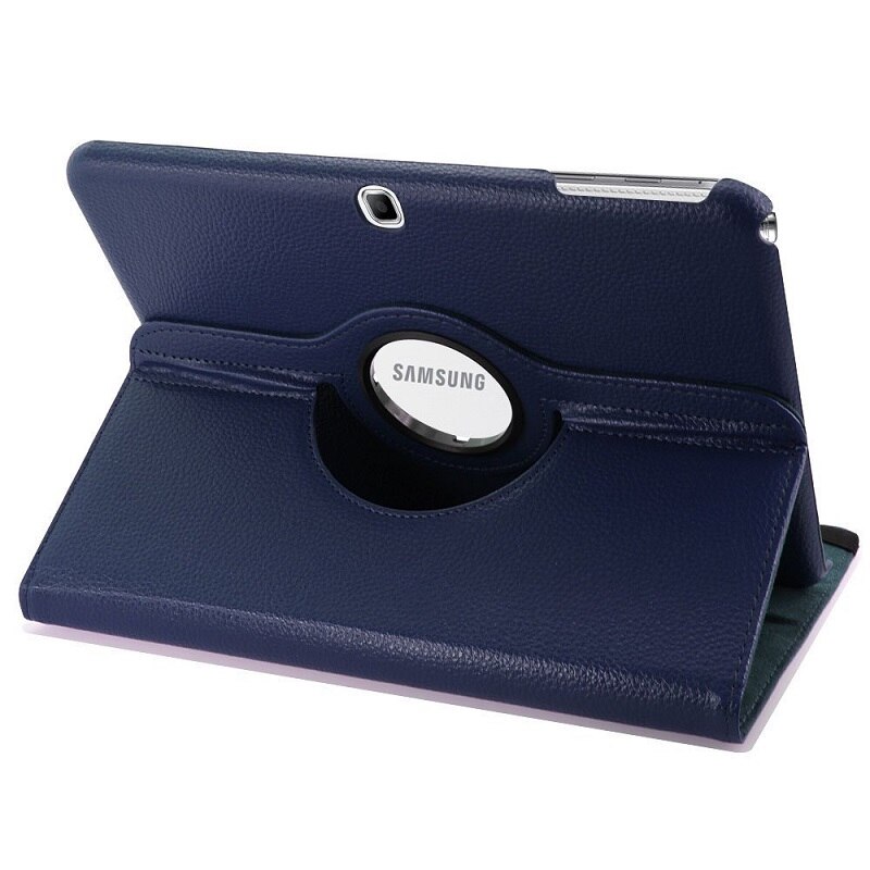 Case for Samsung Galaxy Tab 4 10.1 T530 T531 Folio Pu Leather Stand Smart Capa Tab 4 10 T535 SM-T530 T533 SM-T531 SM-T535 Cover: Navy Blue