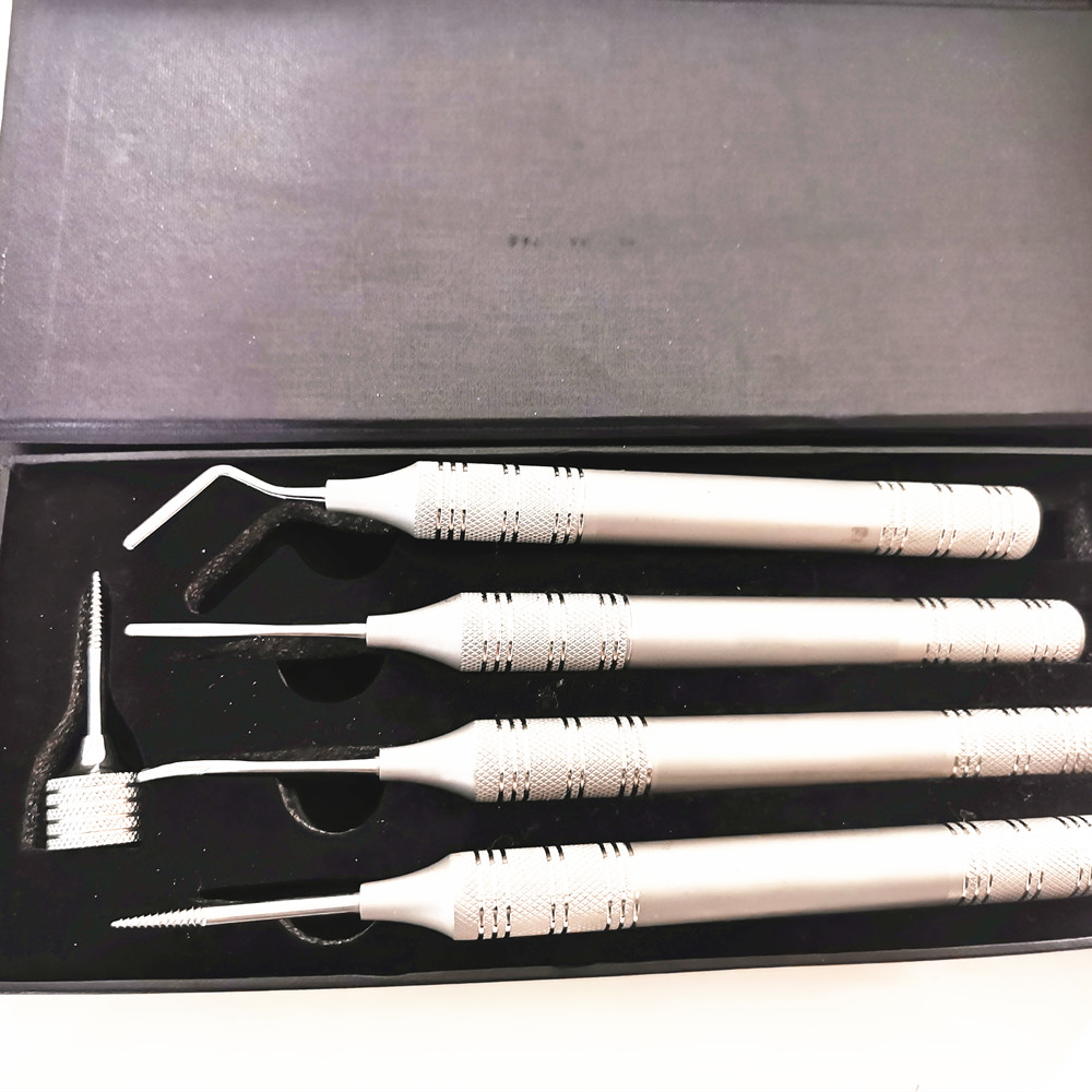 Periotomos de extracción atraumática, instrumentos de implante Dental, 5 piezas: Default Title