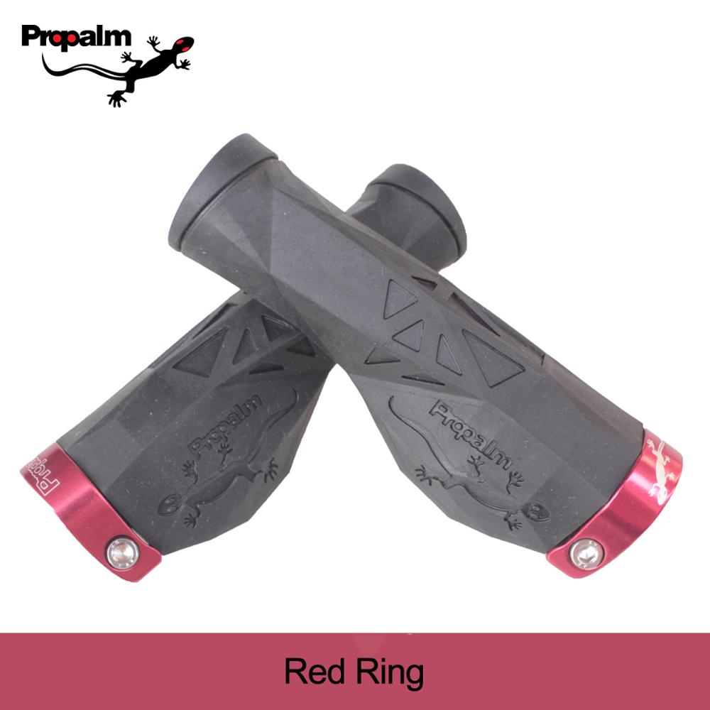Propalm Gecko F1980EP2 Cycling Grips MTB Handlebar TPR Rubber Grip for Mountain Bike Fixed Gear Bicycle Accessories: red
