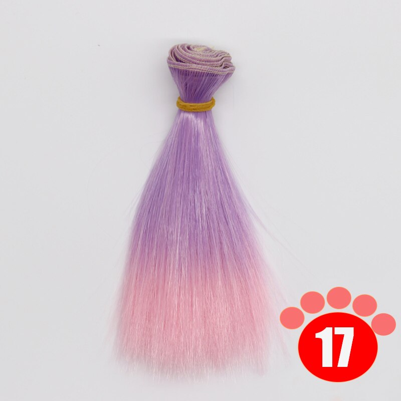 Msiredoll bjd wig Accessories 1piece 15*100CM or 25*100CM doll hair for 1/3 1/4 1/6 straight hair bjd wig diy: colour 017 / 15