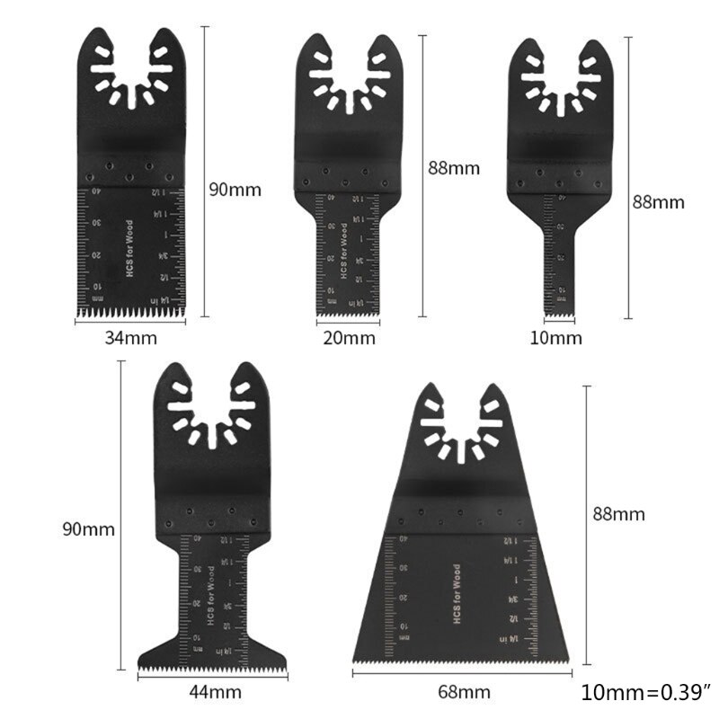 Quick Release Oscillating Tool Multi Tool Blades Wood Plastic Soft Metal Multitool Blades Oscillating Fit All Models 264D