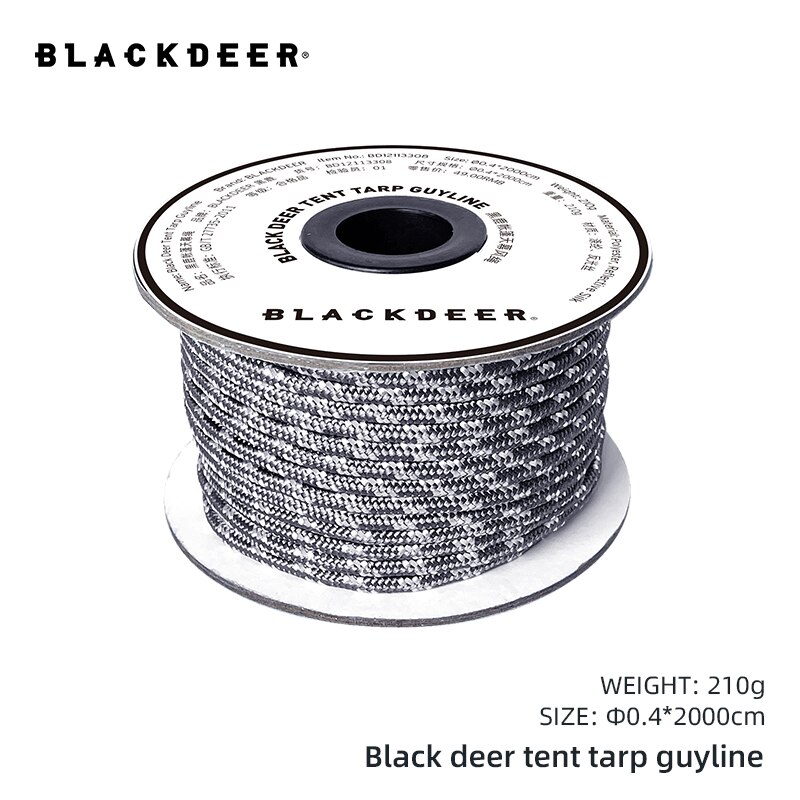 BLACKDEER 8pcs Outdoor Camping Nail Pegs Tent Aluminum Alloy Hiking Hook Nail Tent Stake guy line Wind rope buckle accessories: wind rope