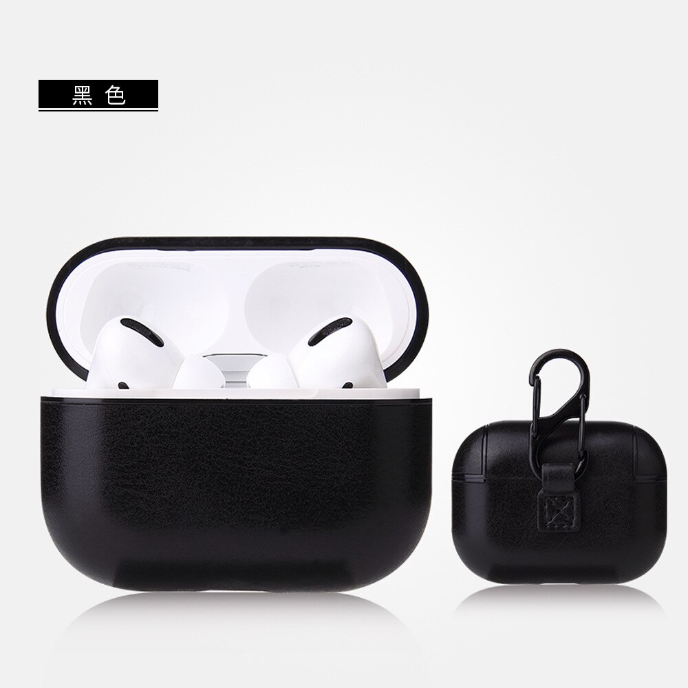 Atacado 10 pçs/lote PU + Caso PC Para Airpods Caso Pro para Vagens airpods pro Tampa Da Caixa Caso do Fone de ouvido Para O Ar pro 3 Estojo de transporte: Black