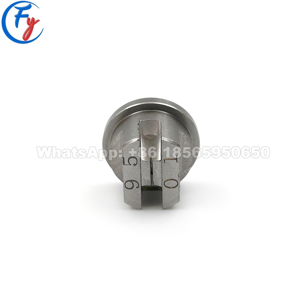 High pressure stainless steel jet flat fan spray nozzle assembly, metal cleaning and precessing, degreasing and rinsing