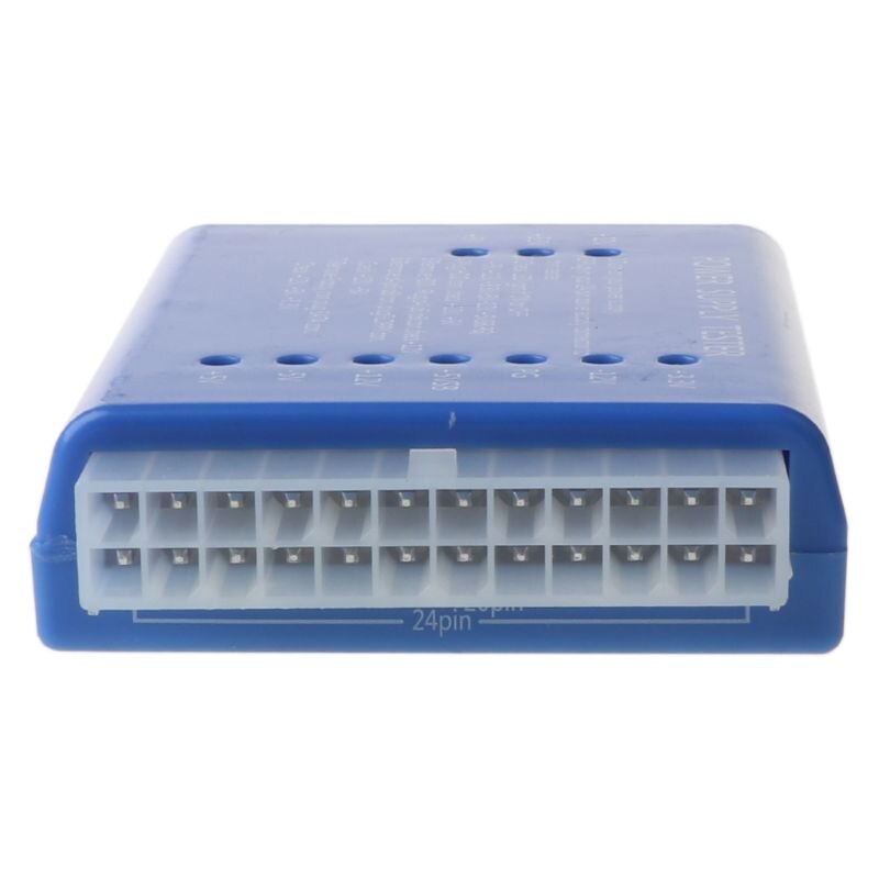 Pc 20/24- stift psu sata strömförsörjningstestare saus blå 28tc