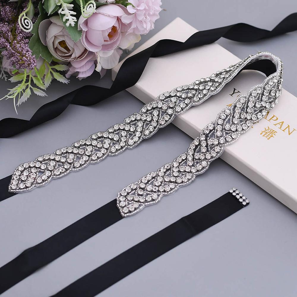 TRiXY S216-S atemberaubend Strass Gürtel Braut Gürtel Brautjungfer Gürtel für Kleid Hochzeit Kleid Gürtel Bling Gürtel für Frauen Taille Band