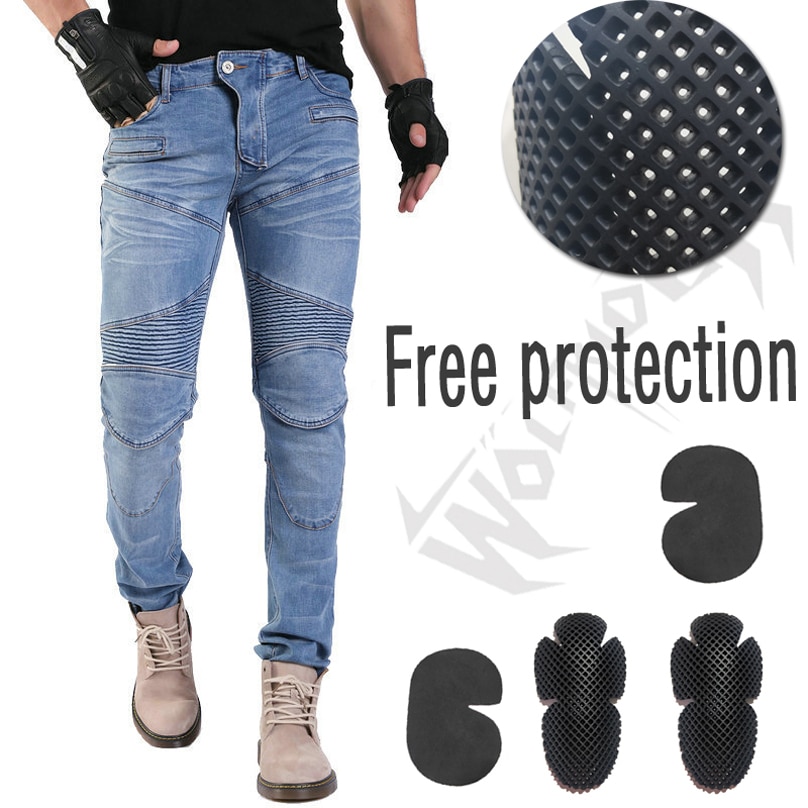 718 motorcykel bukser mænd moto jeans beskyttelsesudstyr ride touring motorcykel bukser motocross bukser moto bukser