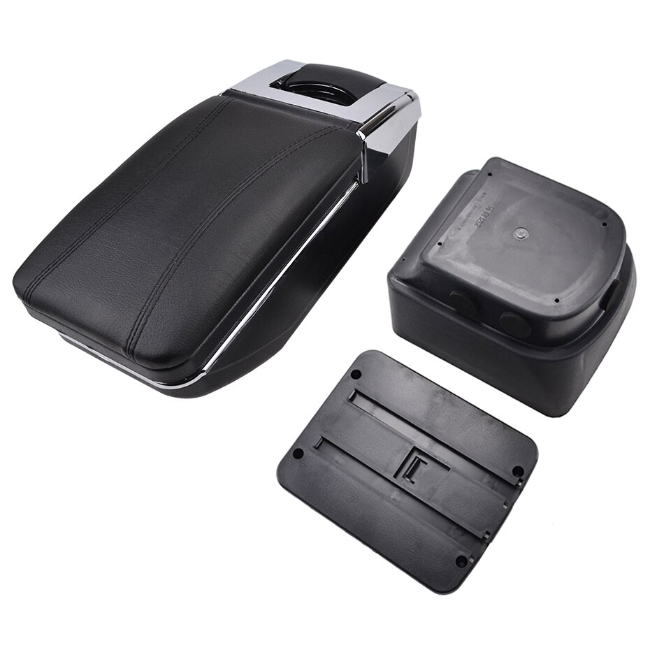 Car Armrest Arm Rest Rotatable For Mazda 2 Demio - Center Centre Console Storage Box