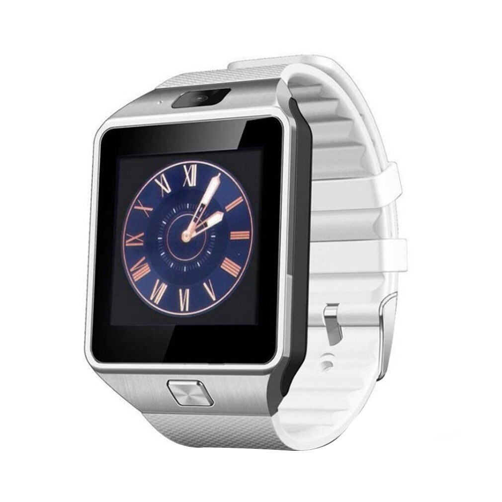 Per Android Phone Watch uomo Smart Watch fotocamera impermeabile Smart Watch Call Bracelet donna Smart Watch Card Call Watch: White