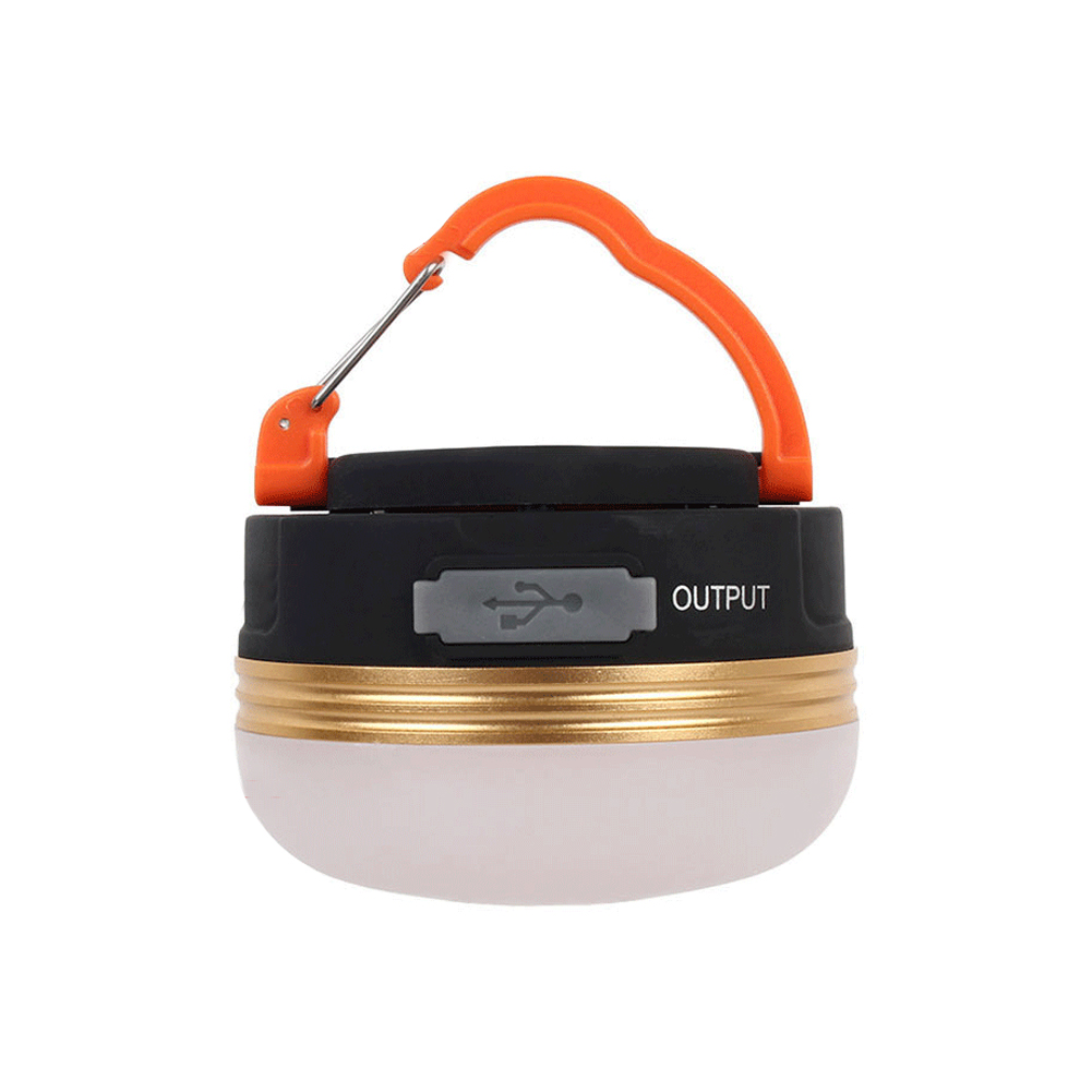 Mini bärbara campinglampor 3w led campinglyktor tält lampa utomhus vandring natthängande lampa usb uppladdningsbar nattlampa: En -300lm usb-typ