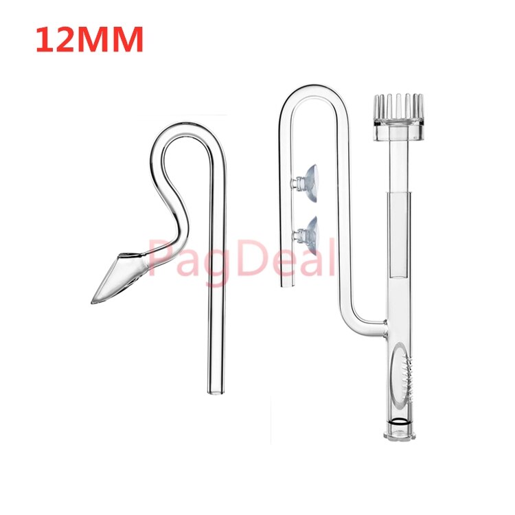 1 Set Mini Glass Aquarium Planted Tank Lily Pipe Voilet Surface SkImmer Inflow Outflow for 12/16mm (1/2") & 16/22mm (3/4") Tube: 12mmSkimmerRVoilet