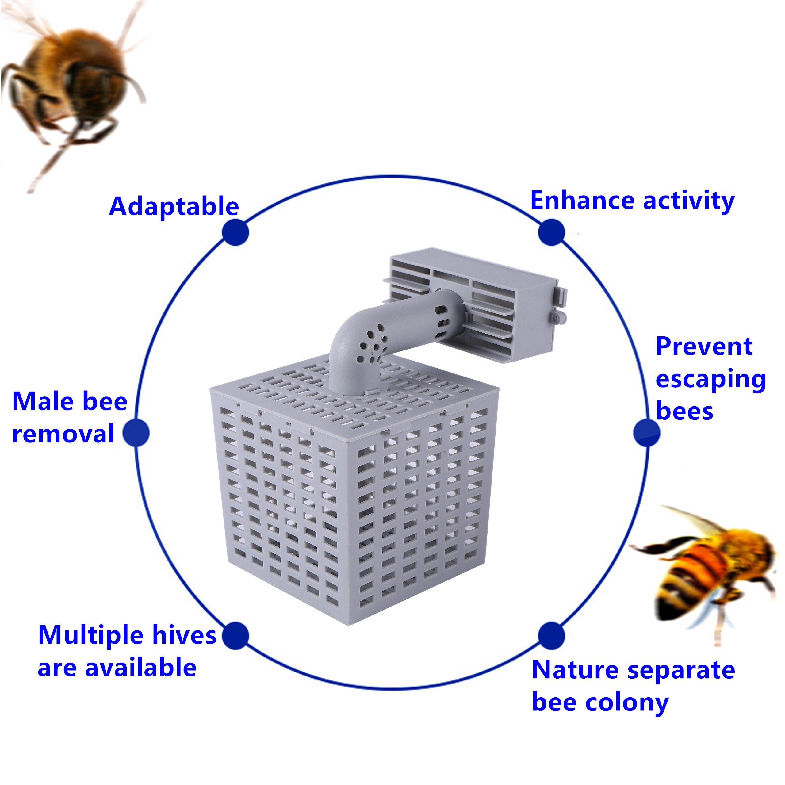 Automatic Honey Collection Nest Frame Beekeeper Beehive Food-grade Plastic Honeycomb Block Bee Spleen Box Beekeeping Tools