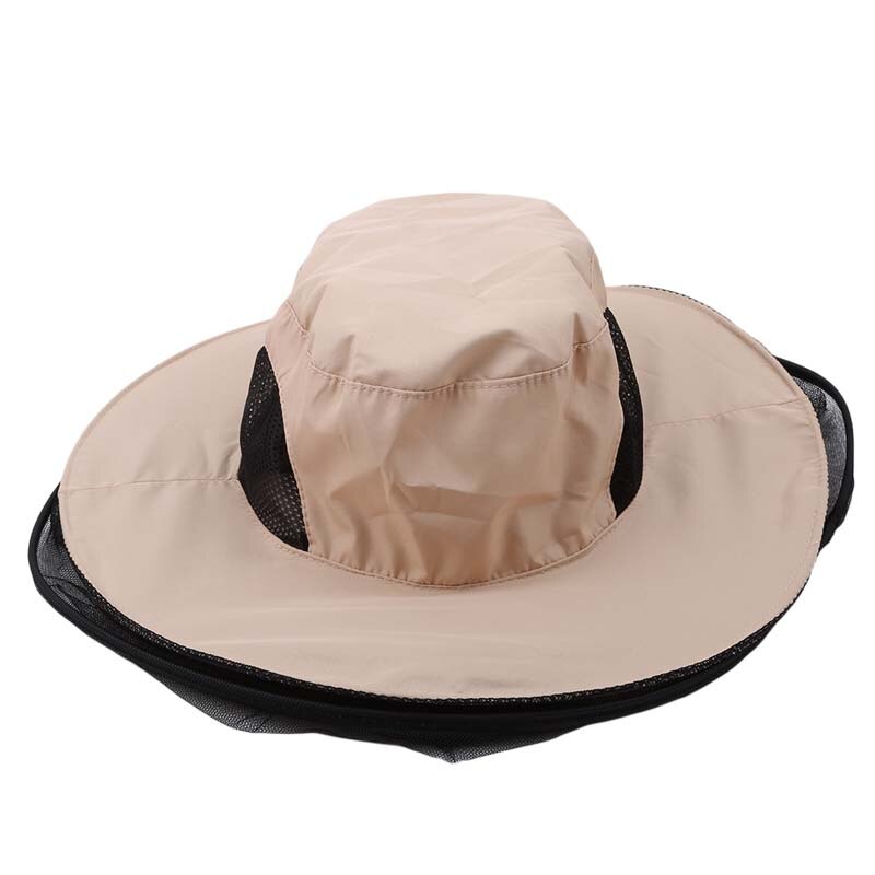 Camuflaje Anti Mosquito pesca con red de malla cabeza cubierta pescador apicultura antifaz de acampada cara proteger