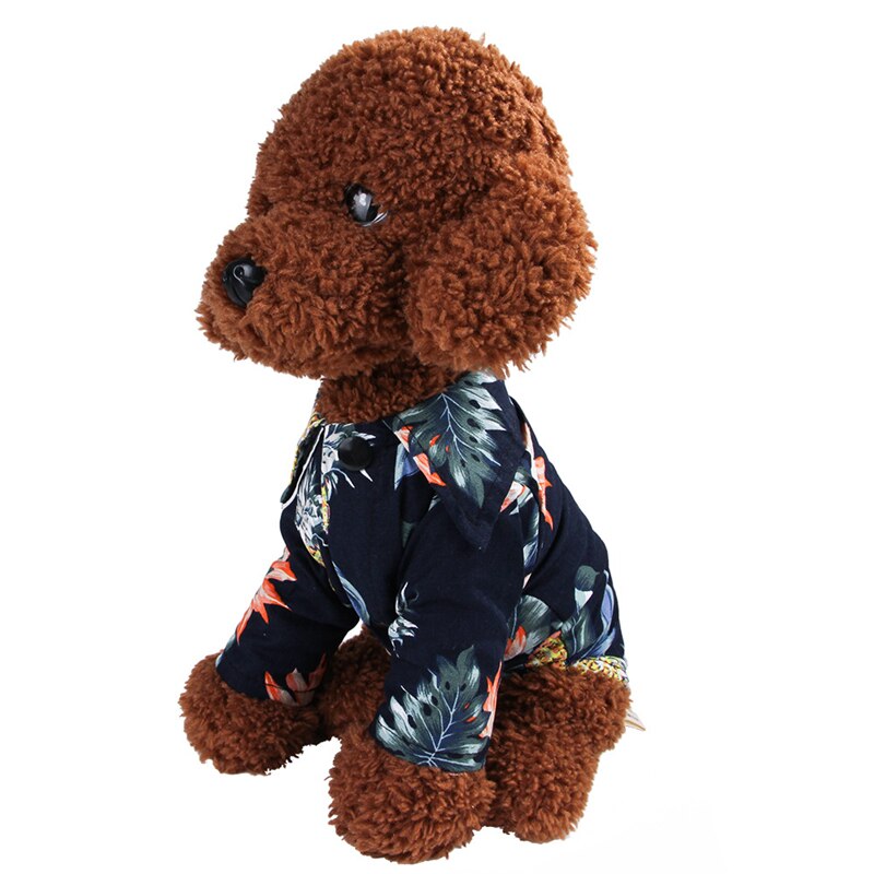 Chien vêtements été plage chemise chien mignon imprimé Hawaii plage décontracté animal voyage chemise ananas Floral à manches courtes chien chat Blouse