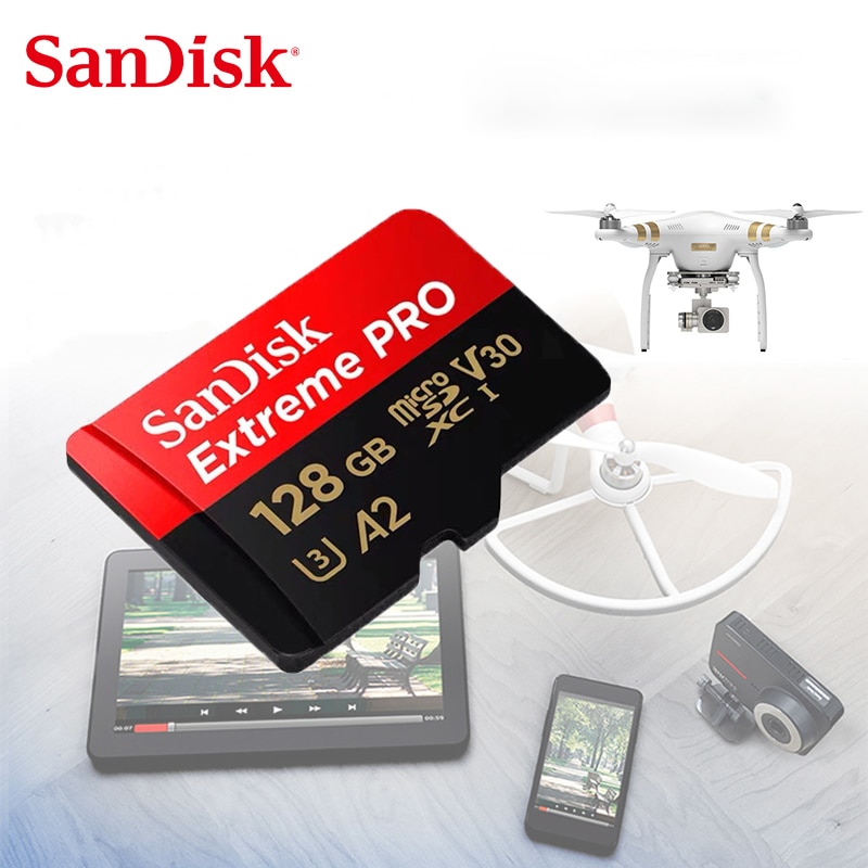 SanDisk karta MicroSD 128GB 256GB 512GB karta pamięci SDHC/SDXC 32GB 64GB karta Class10 TF dla smartfonów drony monitorowanie wideo
